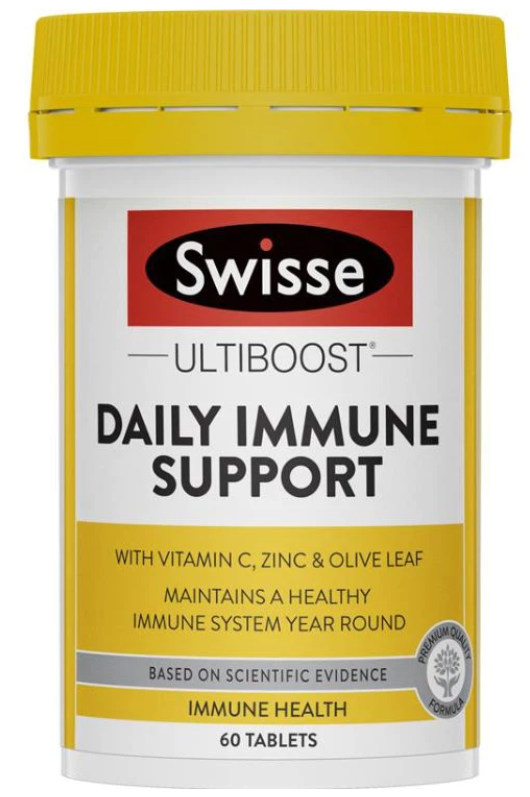 Swisse Daily Immune Support 60 Tablets/Vit C Zinc Swisse Australia