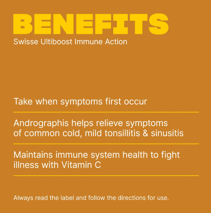 Swisse Daily Immune Support 60 Tablets/Vit C Zinc Swisse Australia