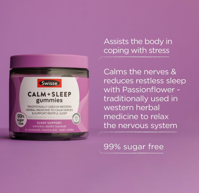 Swisse Calm & Sleep Gummies 60 Pack