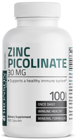 Bronson Zinc Picolinate 30mg 100 Capsules