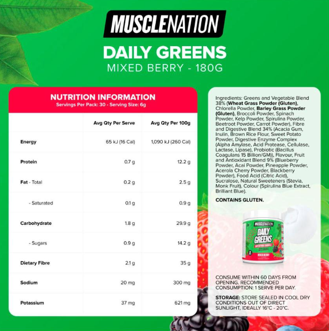 Muscle Nation Daily Greens