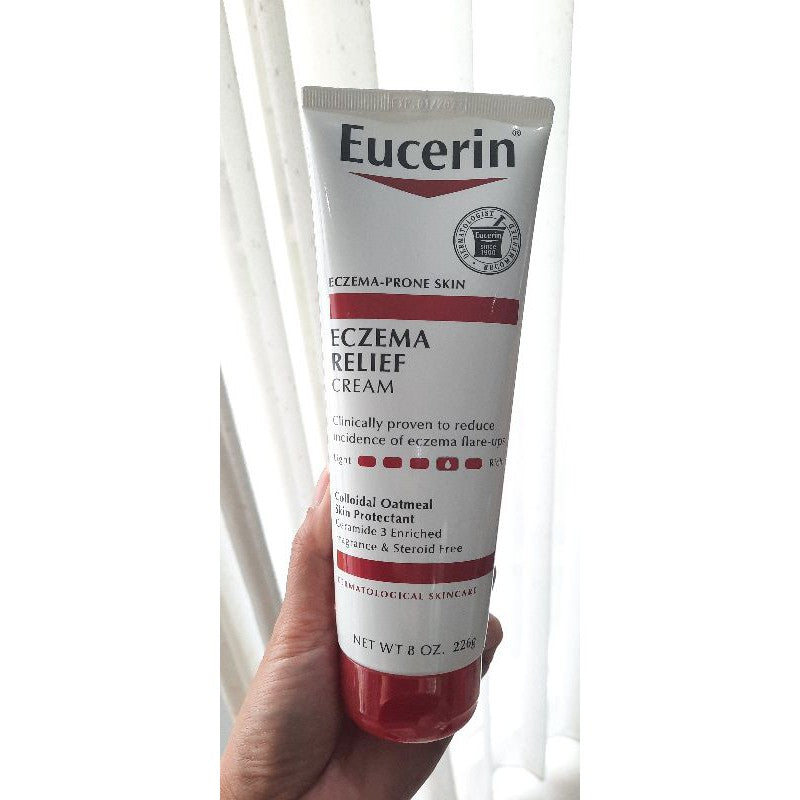 Eucerin Eczema Relief Body Cream, Fragrance Free, 8.0 oz (226 g)/Cream Eksim/Body Cream Eucerin