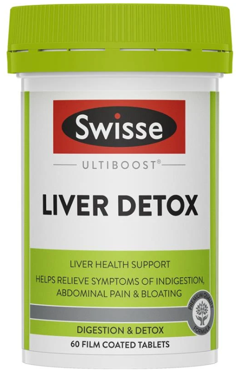 Swisse Liver Detox 60 Tablets Vegan Friendly