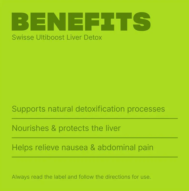 Swisse Liver Detox 60 Tablets Vegan Friendly