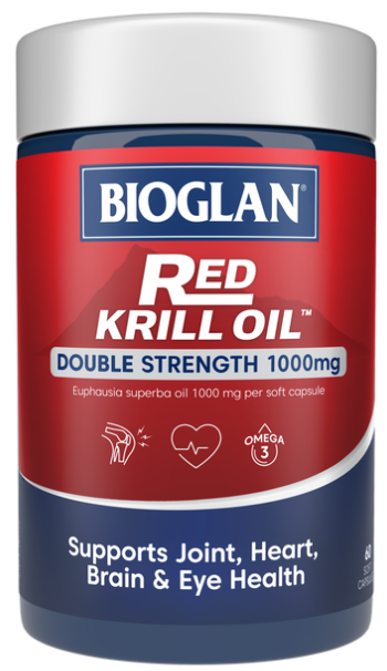 Bioglan Krill Oil 1000mg Double Strength Omega 3 Astaxanthin