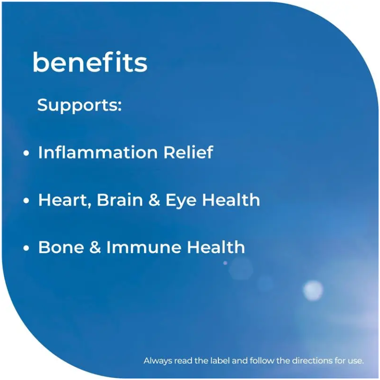 Nature's Way Omega + D3 Mini Capsules 1000mg/Suplemen Fish Oil Vitamin D3