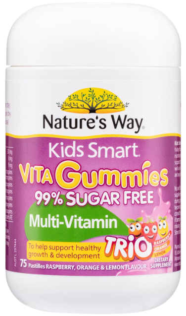 Nature's Way Nature's Way Kids Smart Multi Trio Sugar Free 75 Gummies/Multivitamin Gummies