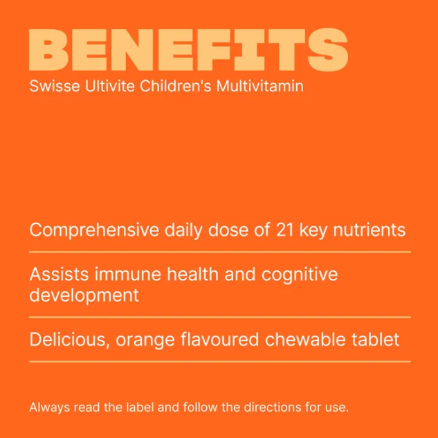 Swisse Children's Ultivite Multivitamin 120 Tablets
