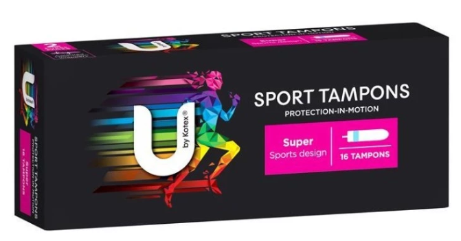 Tampon U By Kotex Sport Super 16s