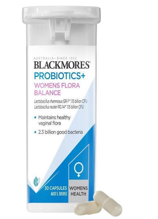 Blackmores Probiotics+ Women's Flora Balance 30 Capsules – Original Australia