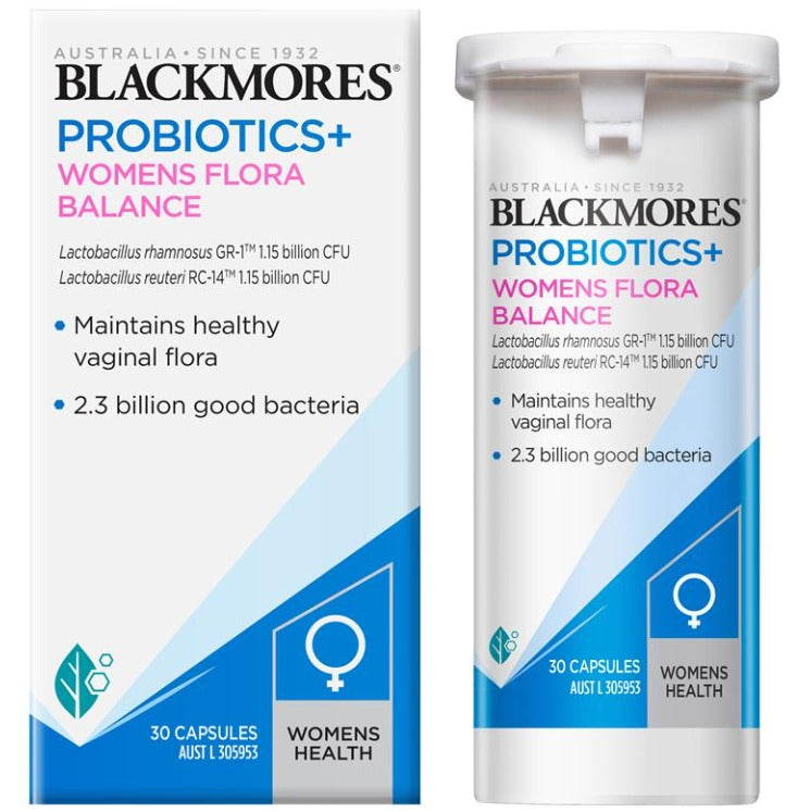 Blackmores Probiotics+ Women's Flora Balance 30 Capsules – Original Australia