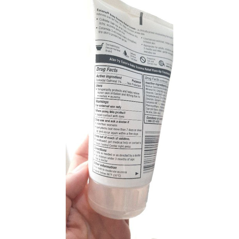 Eucerin Baby/Baby Eucerin, Eczema Relief Cream 141 gr/Krim pereda eksim/ruam/Kulit iritasi