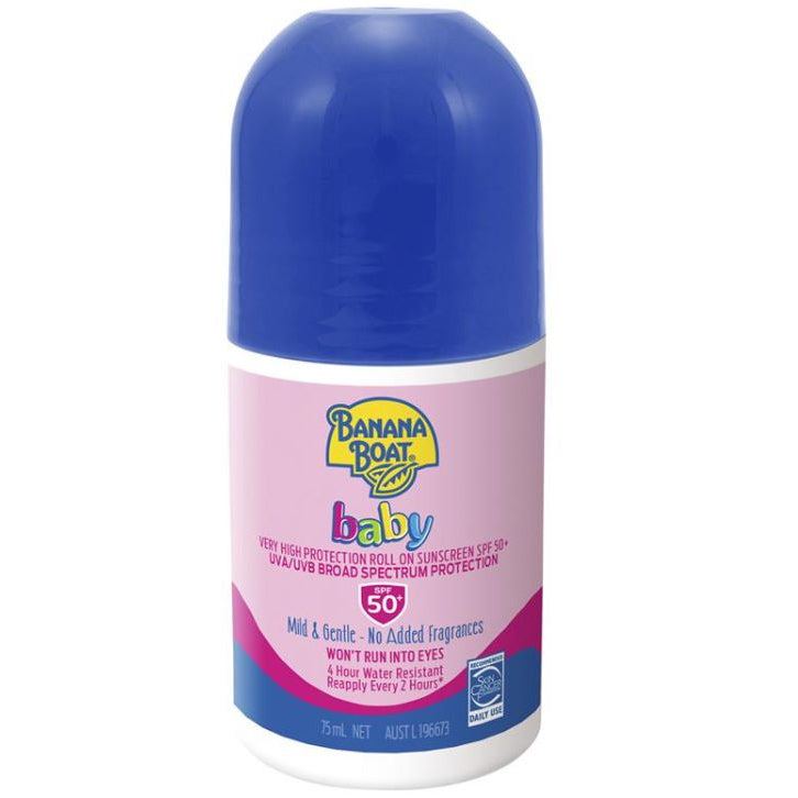 Banana Boat SPF 50+ Baby 75ml Roll On/Sun Screen Bayi
