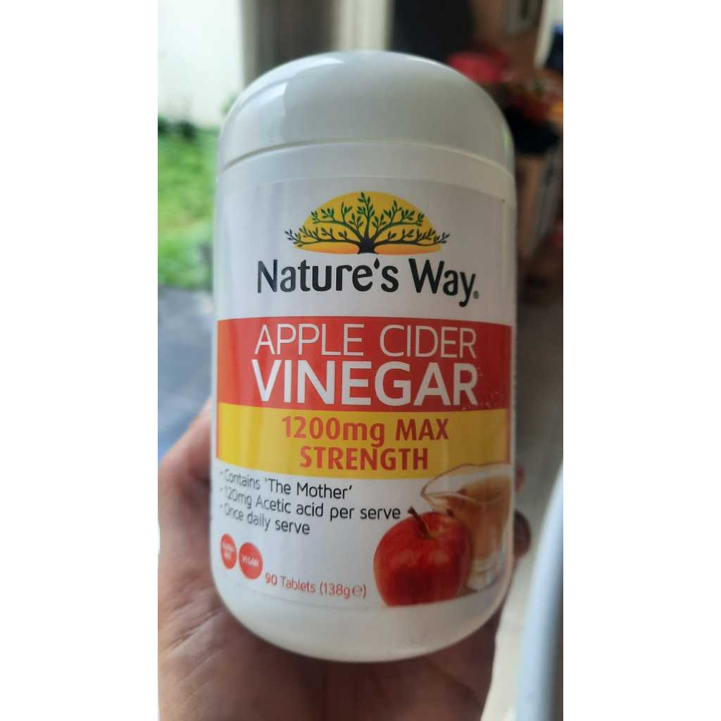Nature's Way Apple Cider Vinegar 1200mg 90 Tablets/Apel Cider
