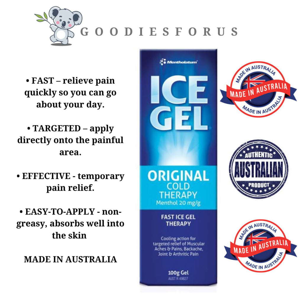 Mentholatum Ice Gel 100g/gel pereda nyeri otot dan sendi/nyeri rematik/Muscle Gel