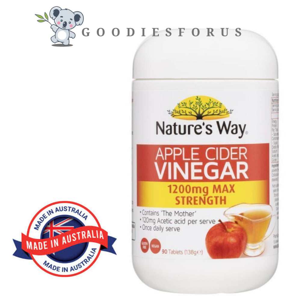Nature's Way Apple Cider Vinegar 1200mg 90 Tablets/Apel Cider