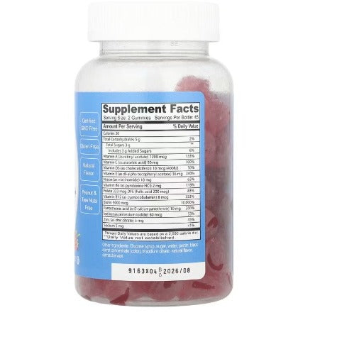 Doctor's Finest, Teen Multivitamin+ Gummies, Raspberry, 90 Gummies/Vitamin Remaja