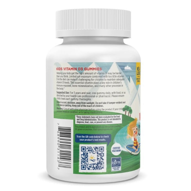 Nordic Naturals Vitamin D3 400 IU gummies 4+ thn isi 60 gummies /vitamin anak D3 400IU
