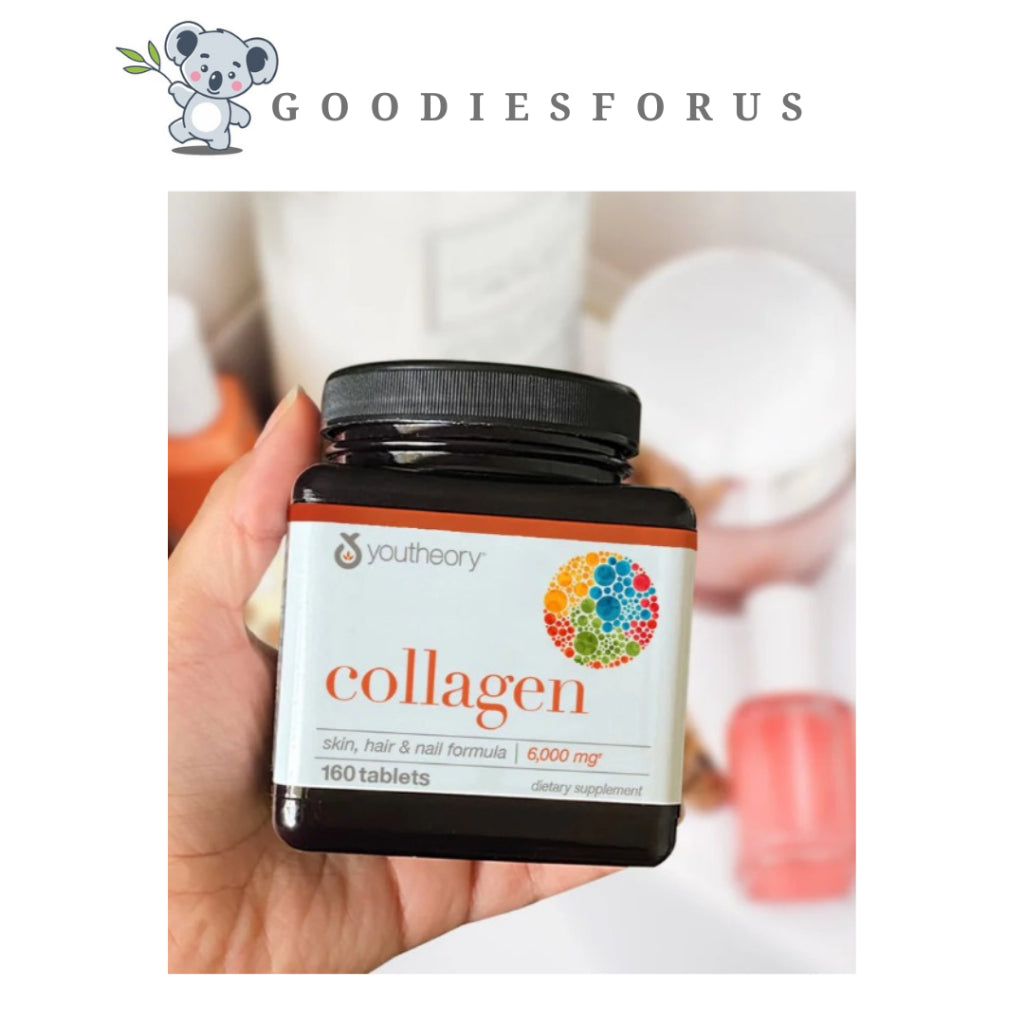 Youtheory Hydrolyzed Collagen 6000mg Hair Skin Nails 160 Tablet/Original US