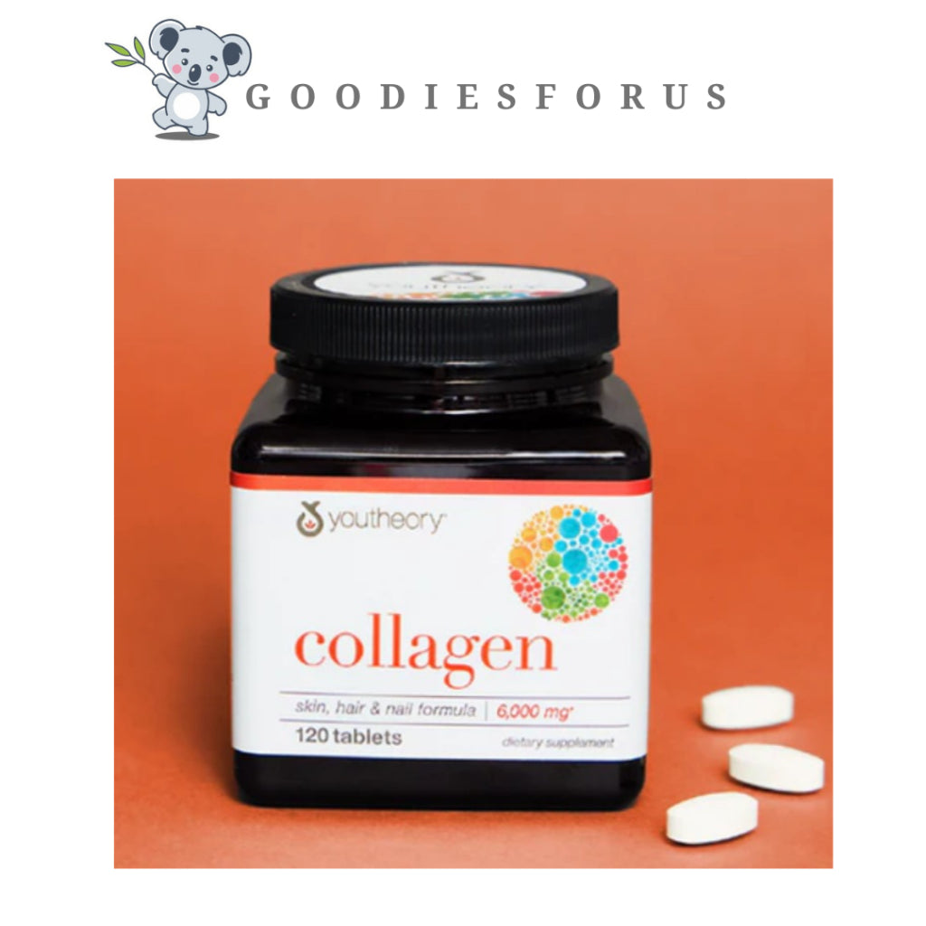 Youtheory Hydrolyzed Collagen 6000mg Hair Skin Nails 160 Tablet/Original US