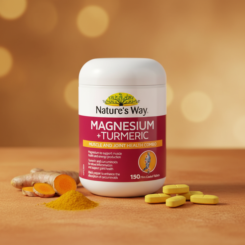 Nature's Way Magnesium + Turmeric Product Image